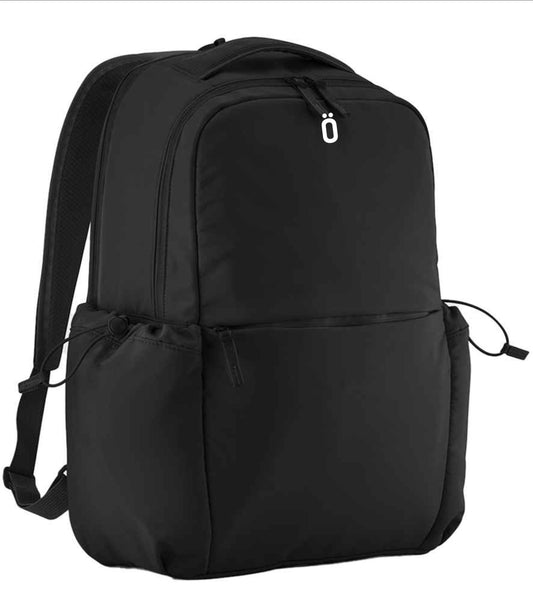 Backpack-laptop bag, travel rucksack with luggage strap ,Strova, water bottle side pockets and padded compartments, feels soft and luxurious
