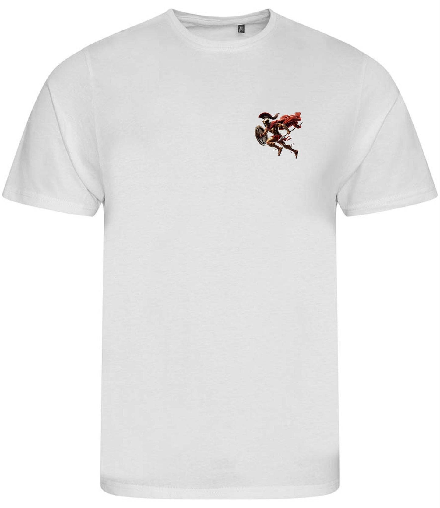 Men's Organic Cotton T-Shirt: Spartan Greek Soldier Design