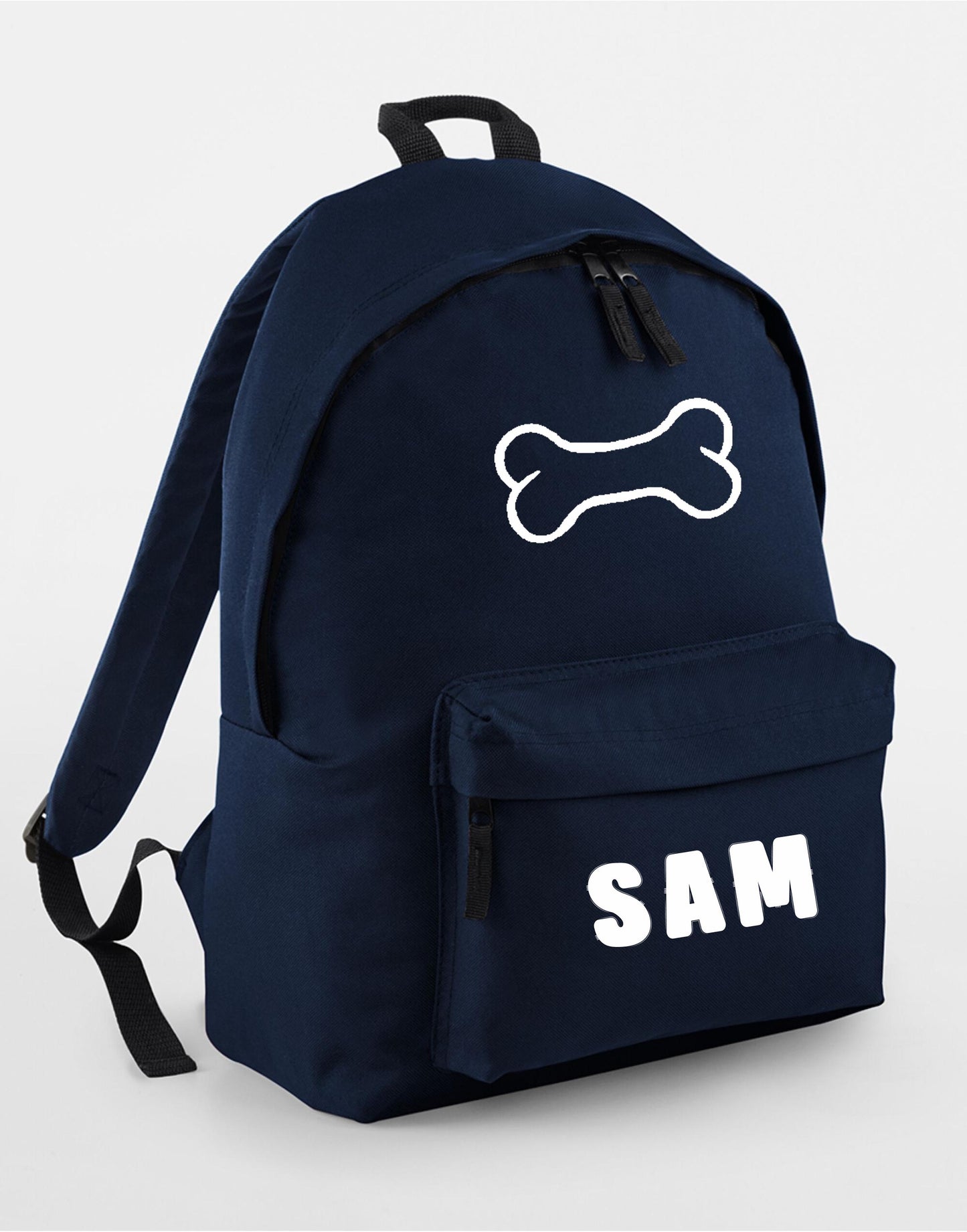 Personalised Dog Rucksack/backpack, Dog Bone design, ideal to carry all your dog bits on a walk, Bone design, dog bag