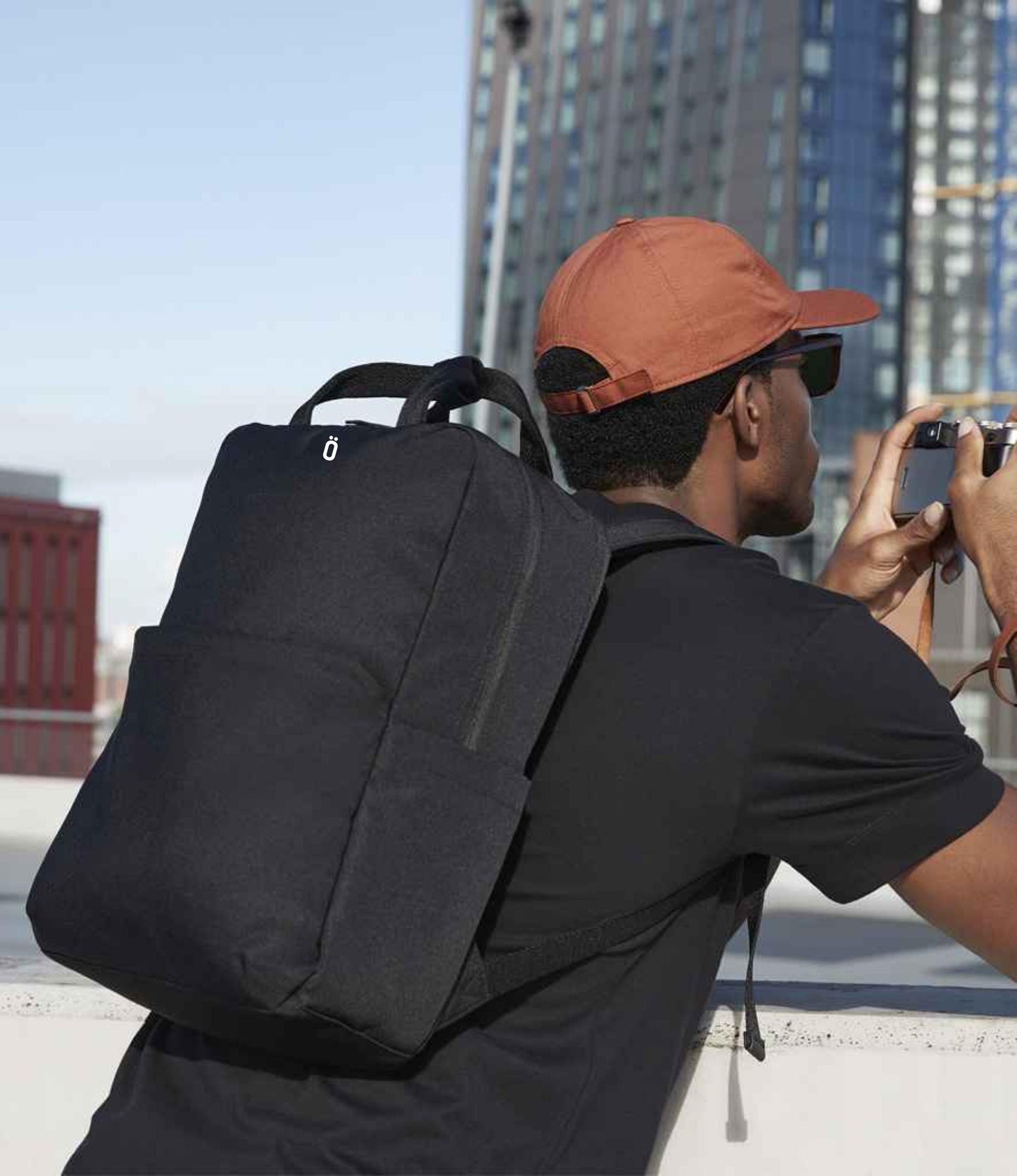 Laptop backpack to 16", STROVA water repellent travel rucksack with luggage strap, security pocket and padded straps, water bottle pocket