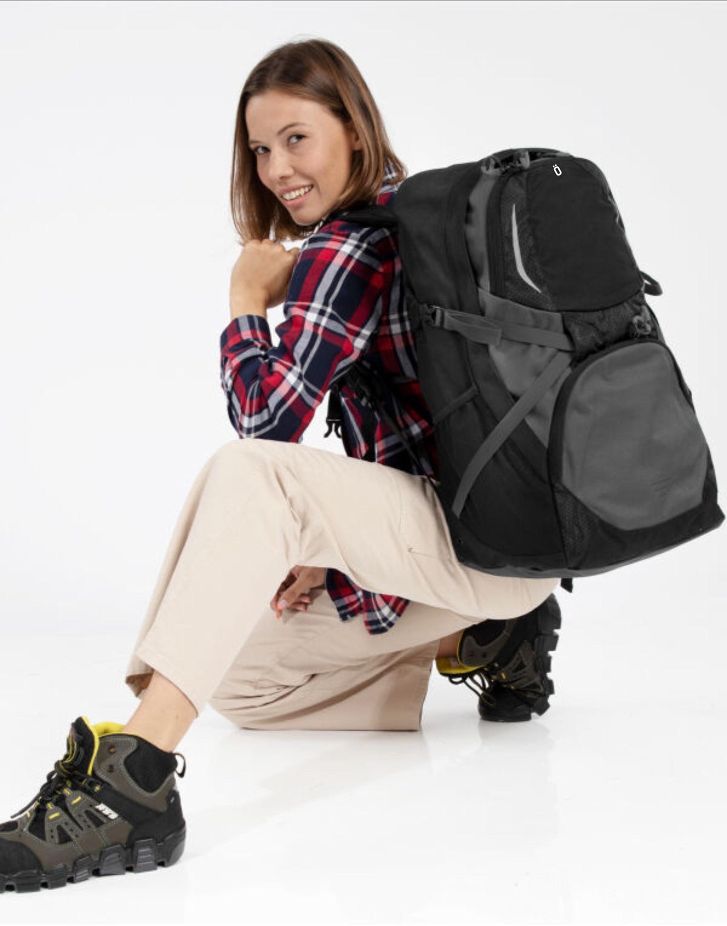 Backpack Rucksack, Explorer Backpack-Rucksack-Laptop Backpack-STROVA-Our signature style logo-camping-outdoor-Spacious hiking backpack