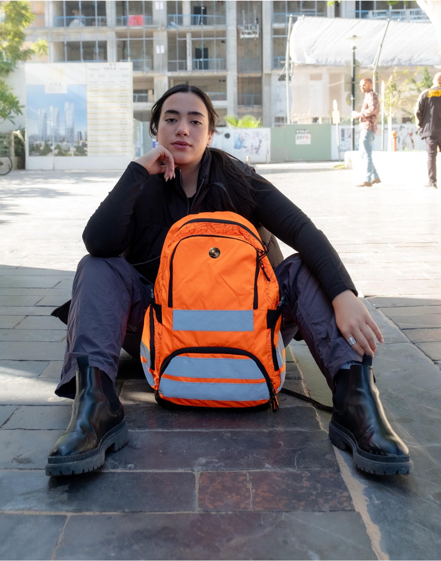 Workwear Pro Hi-Vis Backpack,-Rucksack-Laptop Backpack-ATHOS-Our signature Metal style logo-outdoor-Classic backpack-Tool bag-work bag