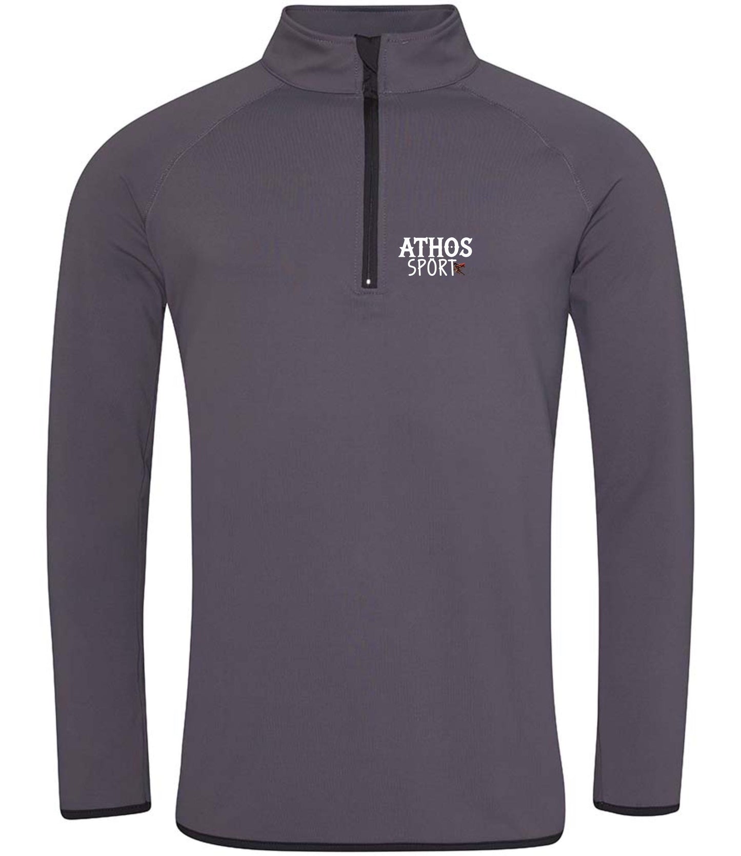 Men's Half Zip Sweat Top: ATHOS SPORTS Training Shirt