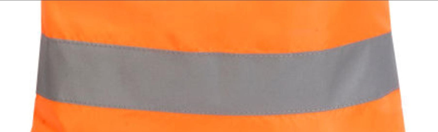 Personalised STRÖVA Hi-Vis Drawstring Backpack – Reflective, Water-Resistant 11L Tote Bag