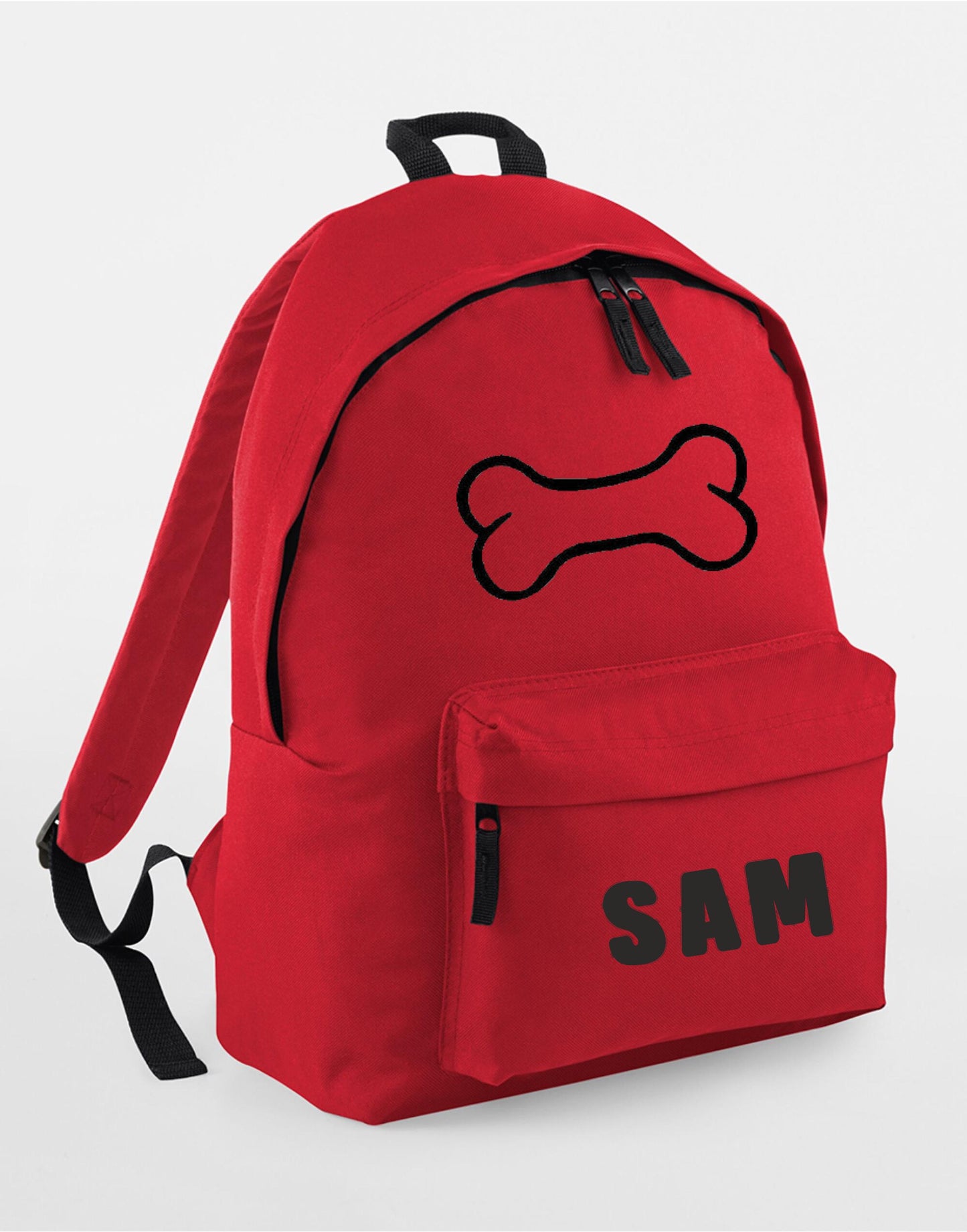 Personalised Dog Rucksack/backpack, Dog Bone design, ideal to carry all your dog bits on a walk, Bone design, dog bag