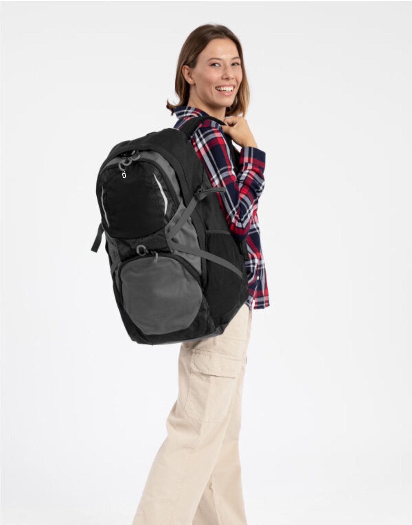 Backpack Rucksack, Explorer Backpack-Rucksack-Laptop Backpack-STROVA-Our signature style logo-camping-outdoor-Spacious hiking backpack