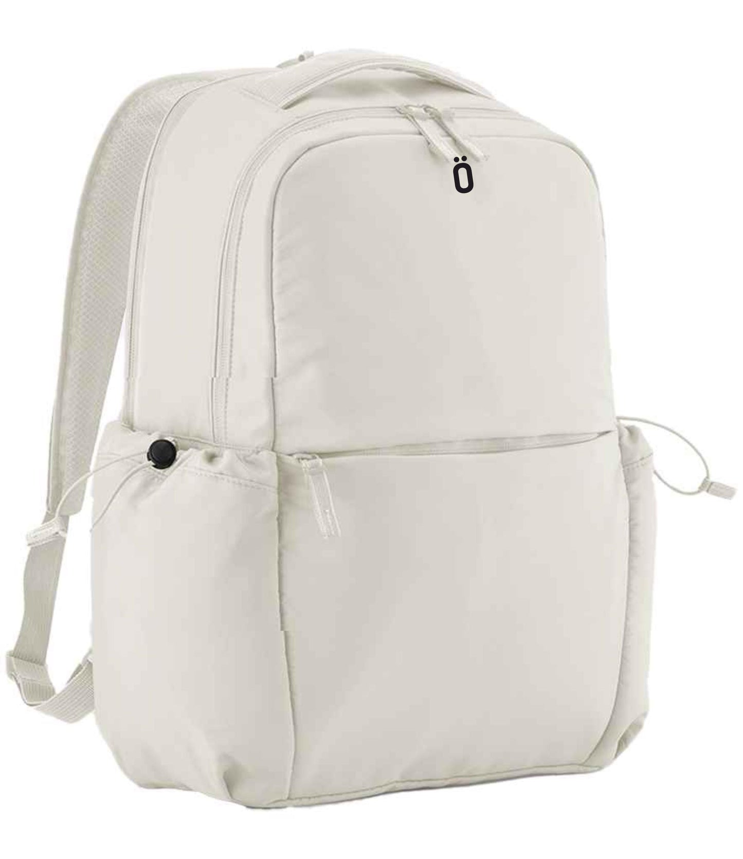 Backpack-laptop bag, travel rucksack with luggage strap ,Strova, water bottle side pockets and padded compartments, feels soft and luxurious
