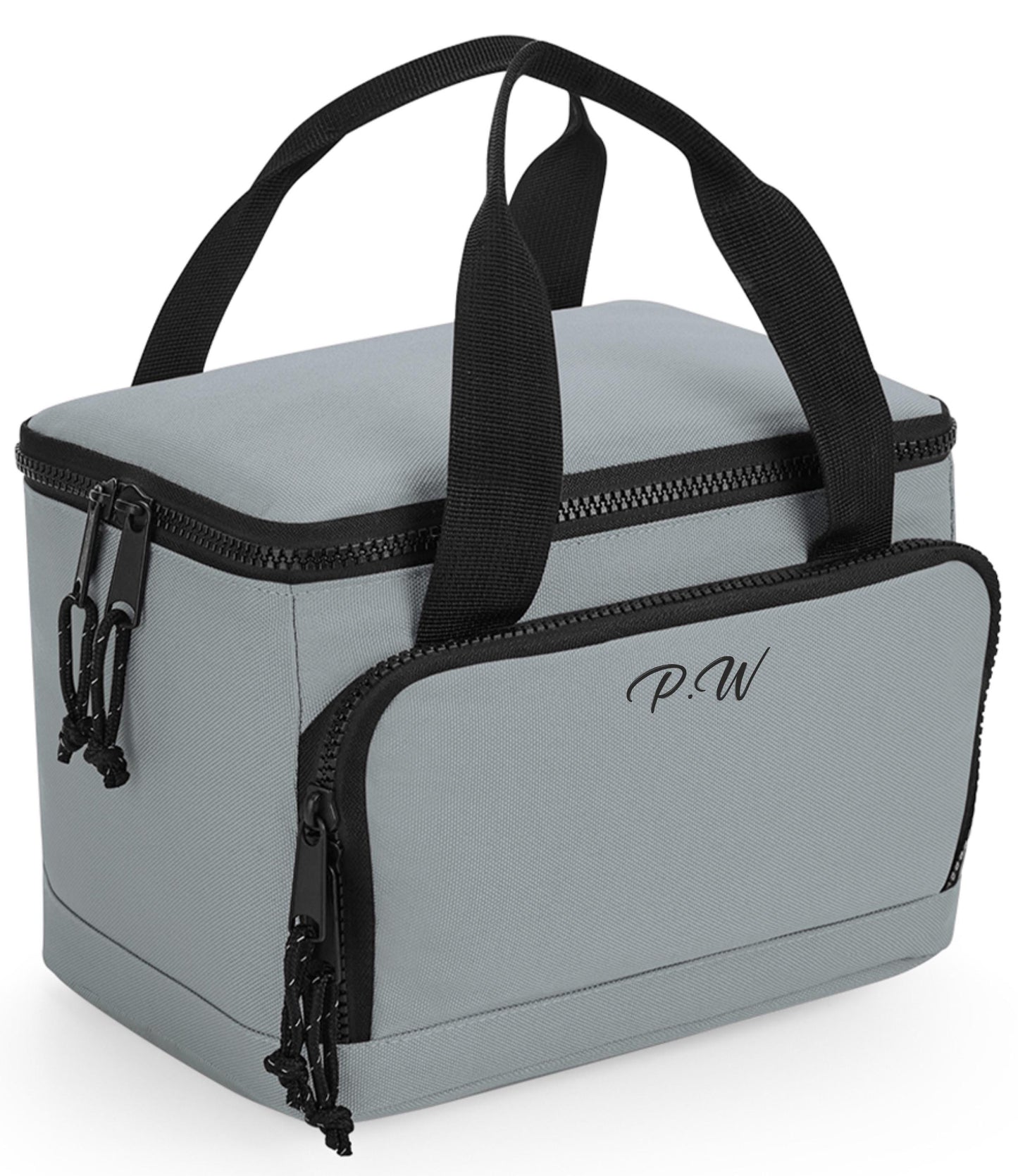 Personalised Lunch Bag initial Recycled lunch bag-ATHOS-Insulated work-lunch bag picnic-Beach-camping-outdoor-uni-100% recycled polyester