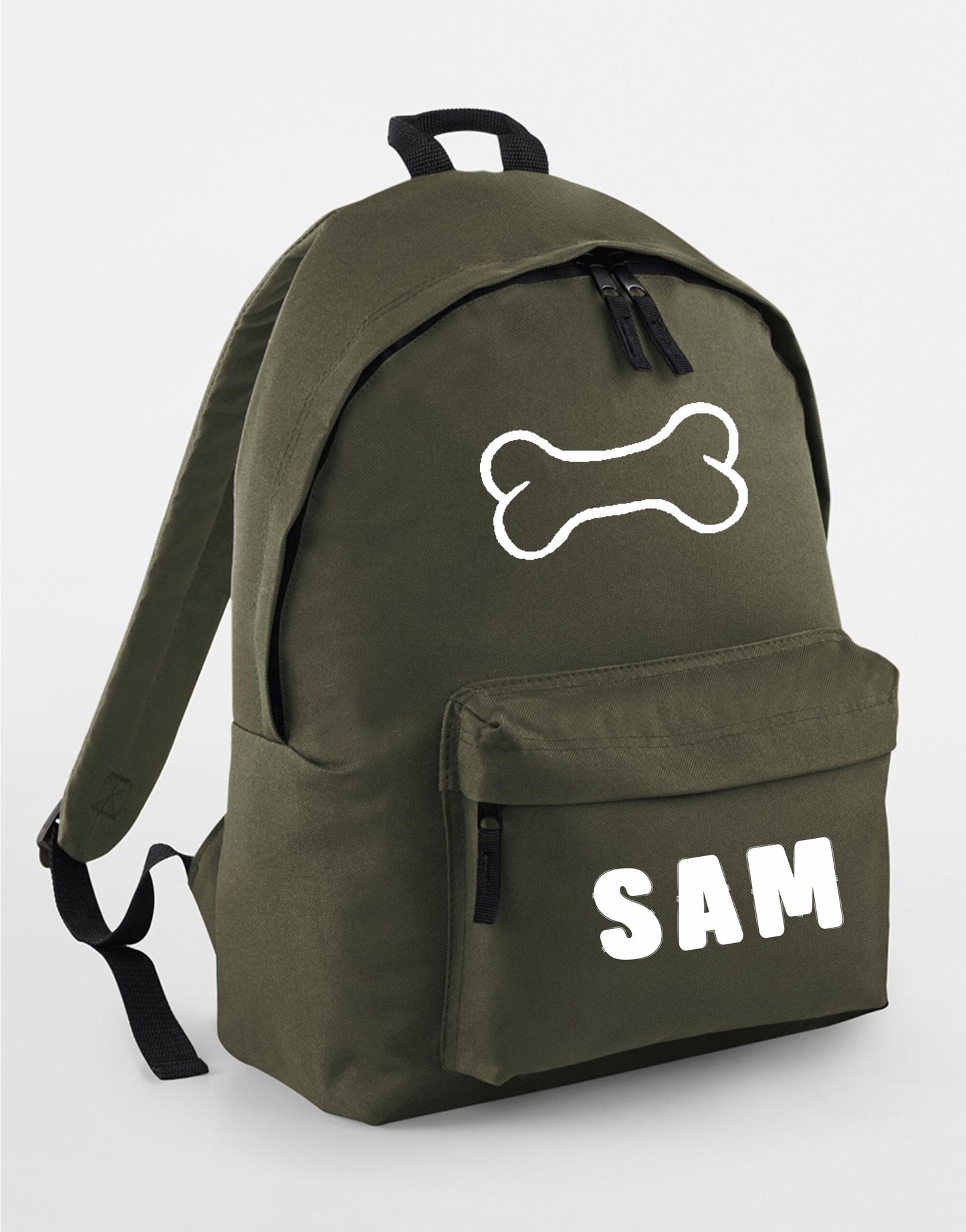 Personalised Dog Rucksack/backpack, Dog Bone design, ideal to carry all your dog bits on a walk, Bone design, dog bag