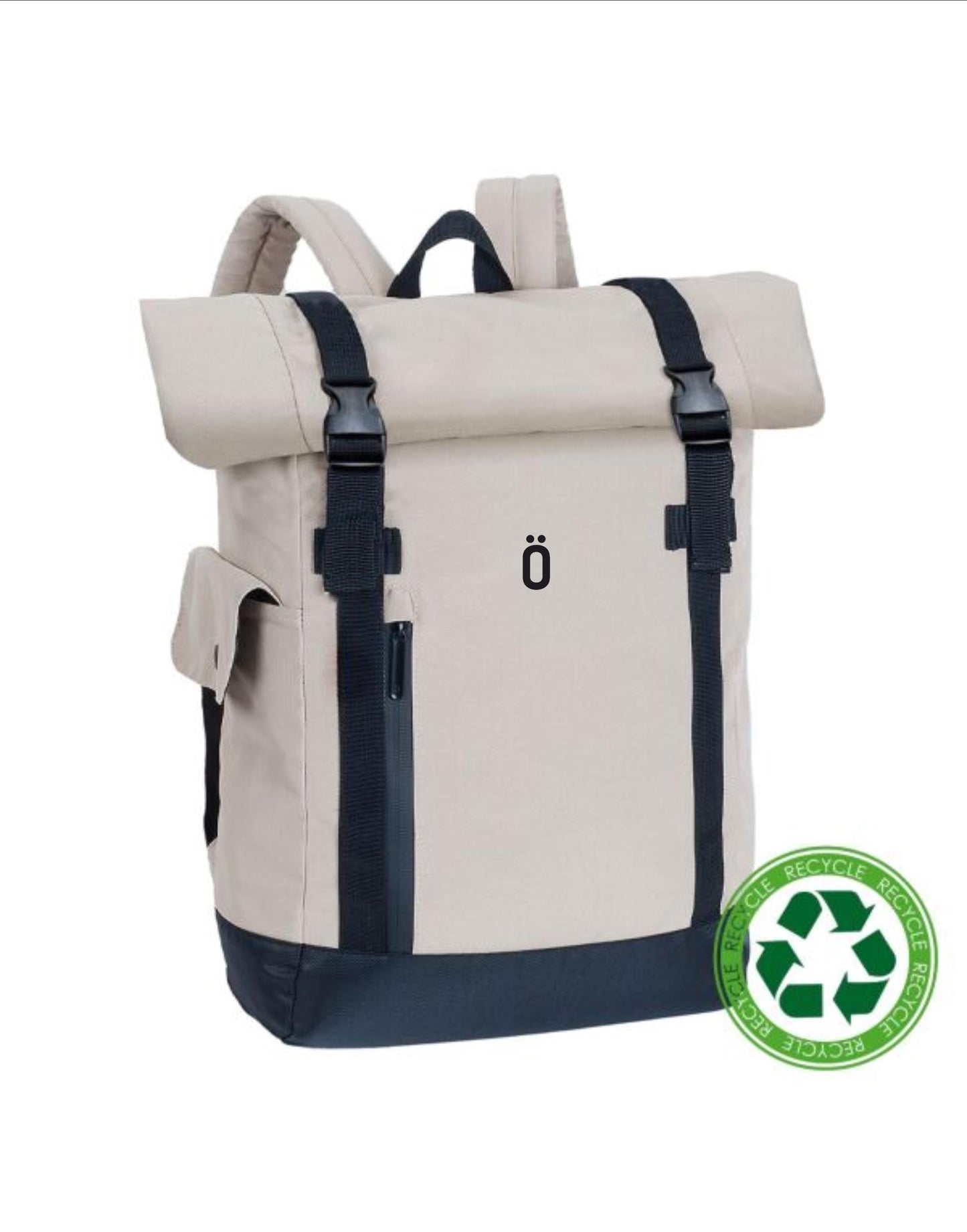 Backpack Recycled Rucksack-Roll top-Rucksack-Laptop Backpack STROVA-Our signature labelled mountains-camping-outdoor-100% recycled polyester