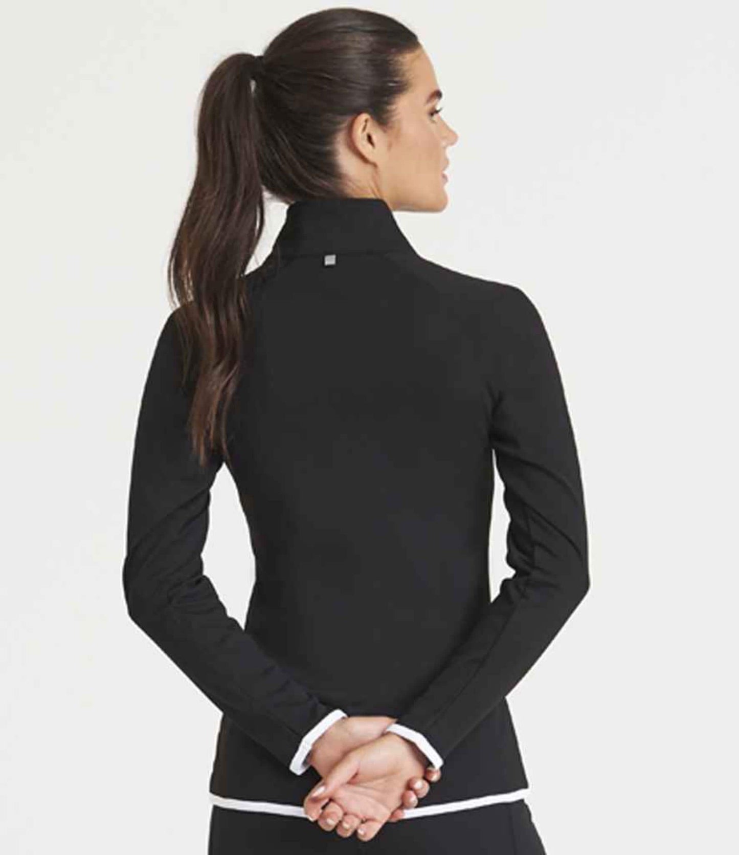 ATHOS SPORTS Ladies Half Zip Sweat Top: Wick Away Running Gym Shirt