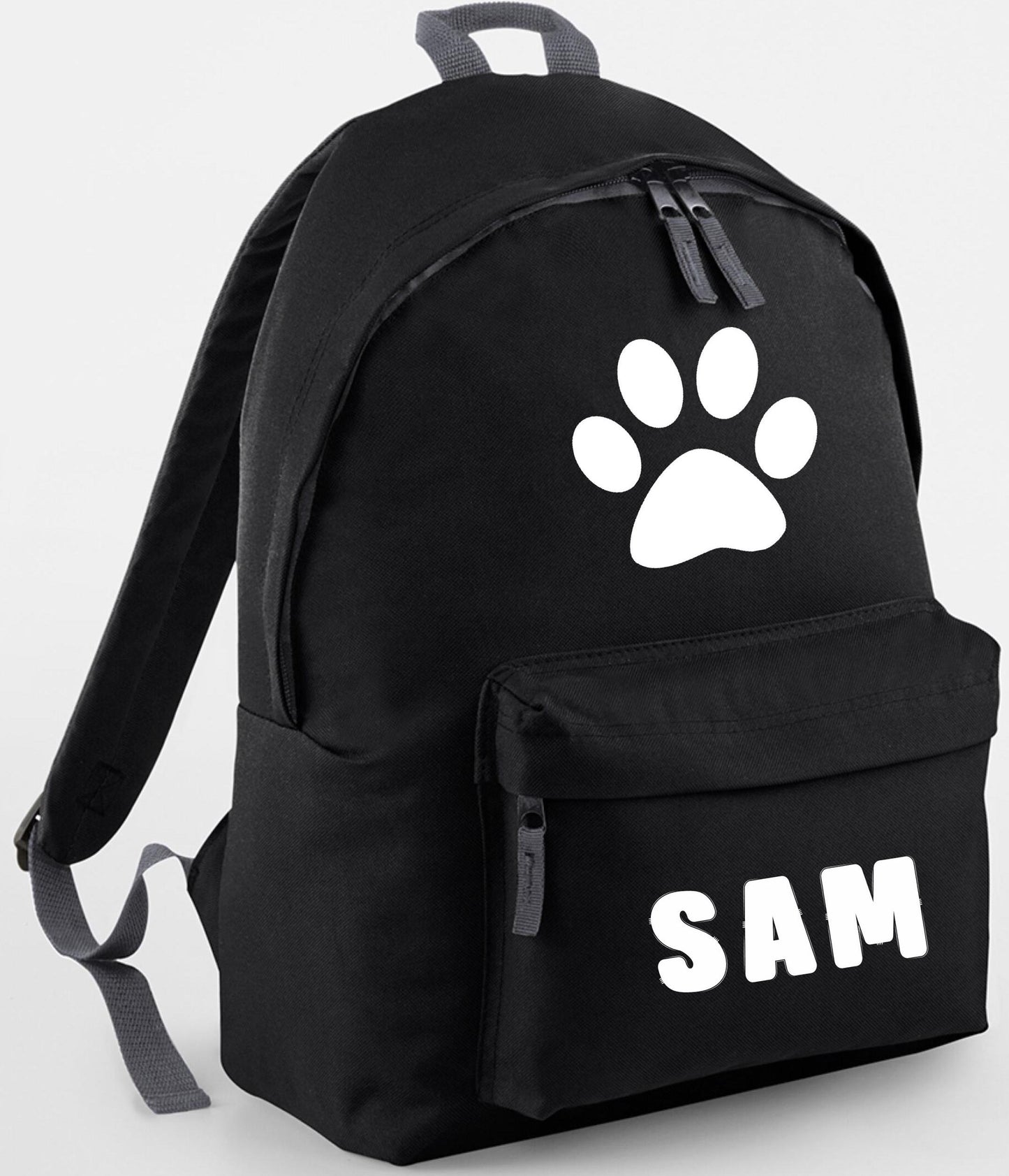 Personalised Dog Rucksack/backpack, Dog Paw design, ideal to carry all your dog bits on a walk, Paw design, dog bag
