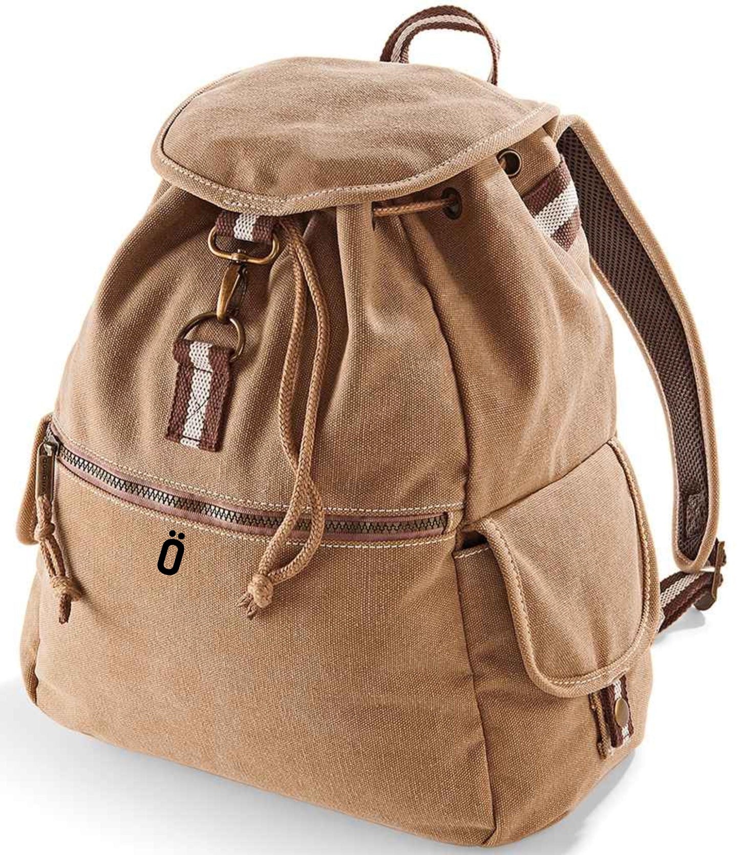 STRÖVA Vintage Canvas Backpack Everyday Bag– 18L Capacity, Stylish & Practical Vintage Canvas Backpack, rucksack-university, work, gym