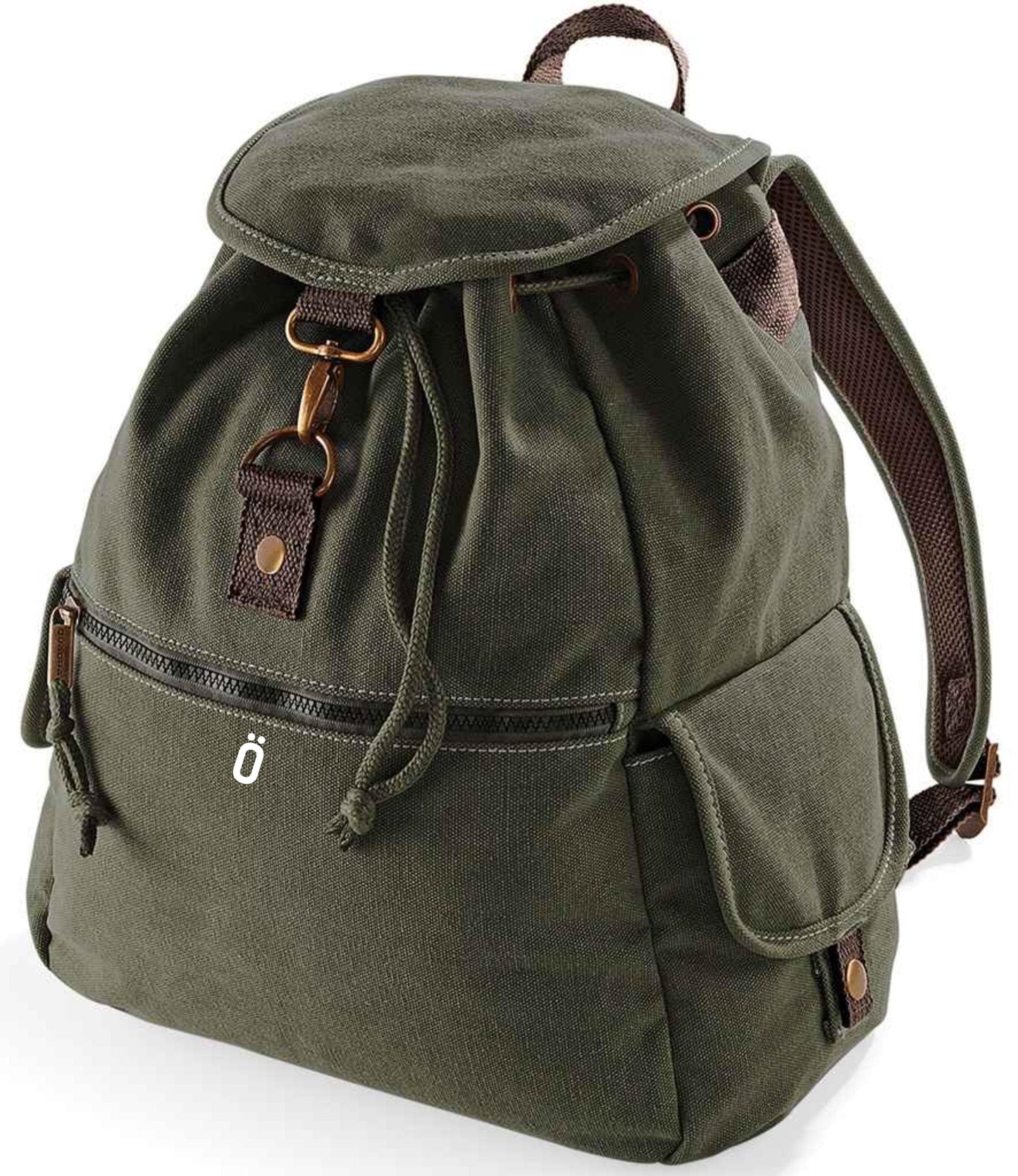 STRÖVA Vintage Canvas Backpack Everyday Bag– 18L Capacity, Stylish & Practical Vintage Canvas Backpack, rucksack-university, work, gym