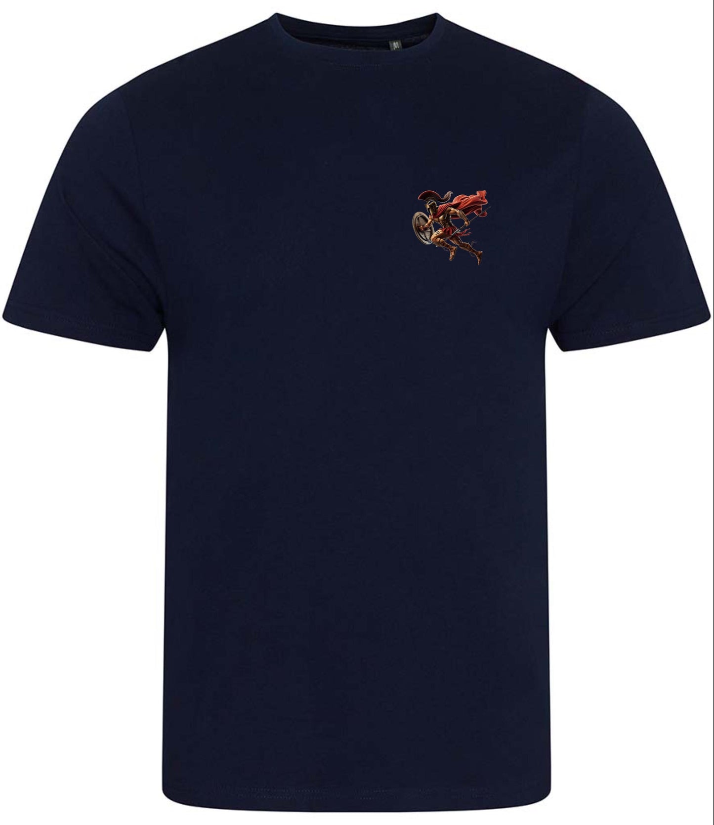 Men's Organic Cotton T-Shirt: Spartan Greek Soldier Design