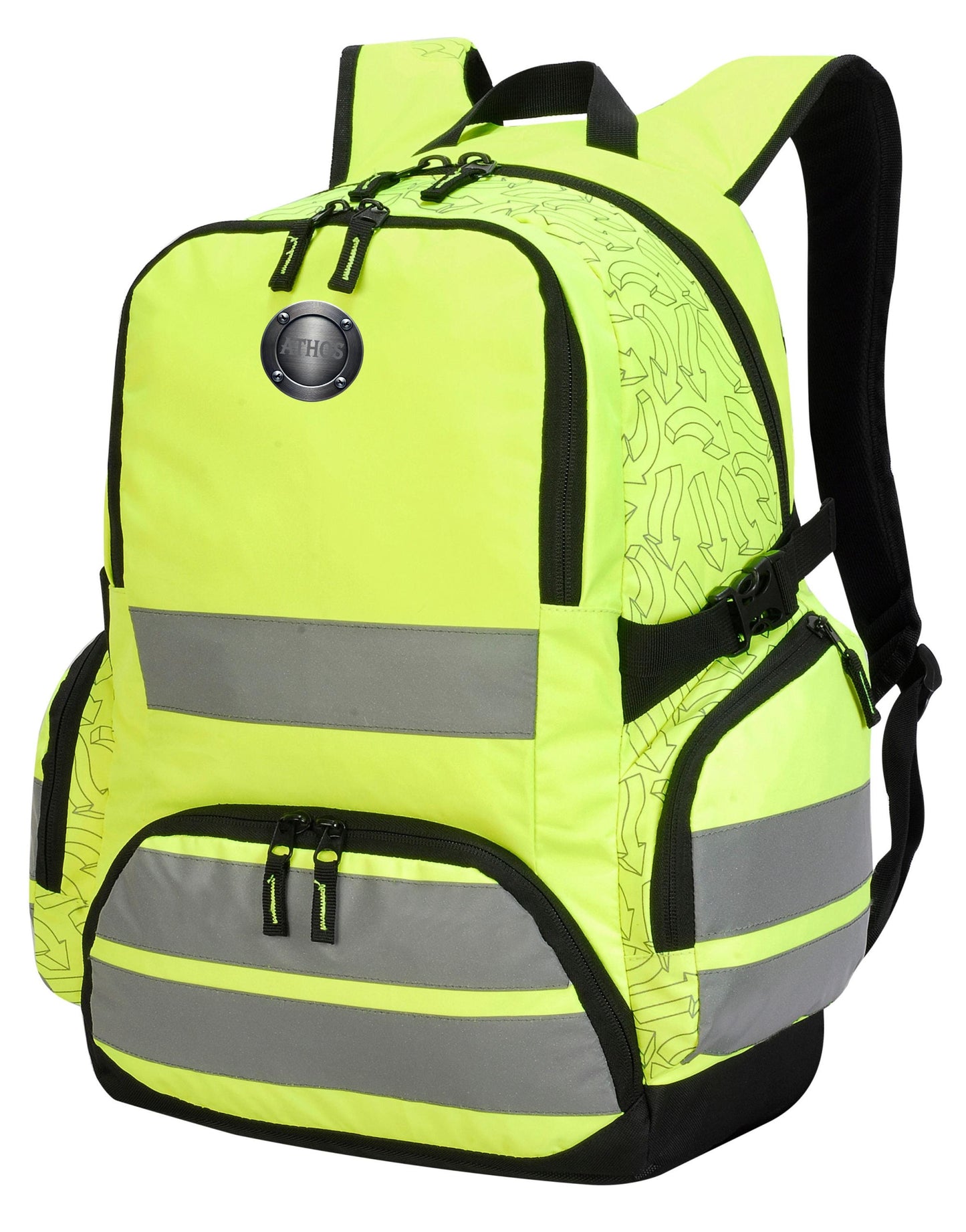 Workwear Pro Hi-Vis Backpack,-Rucksack-Laptop Backpack-ATHOS-Our signature Metal style logo-outdoor-Classic backpack-Tool bag-work bag