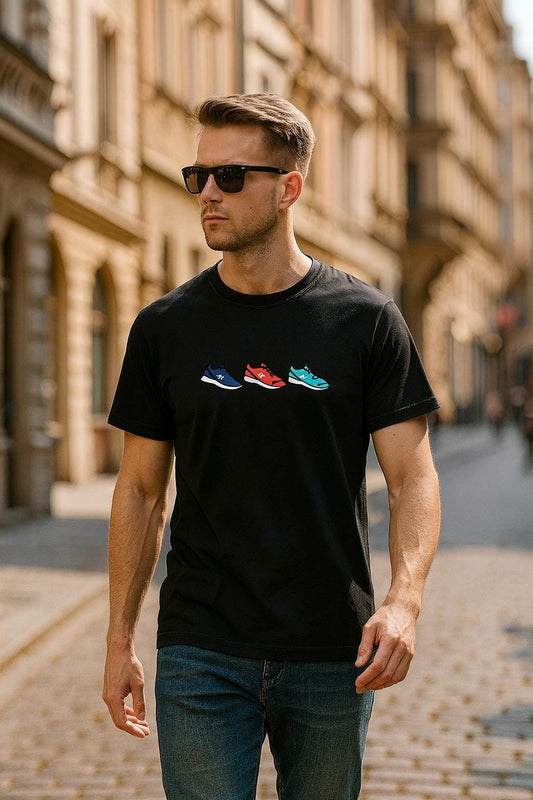 STRÖVA runner training shoes T-Shirt –Everyday Comfort, Affordable Style-relaxed fit tee, unisex everyday tee, perfect present for a runner,