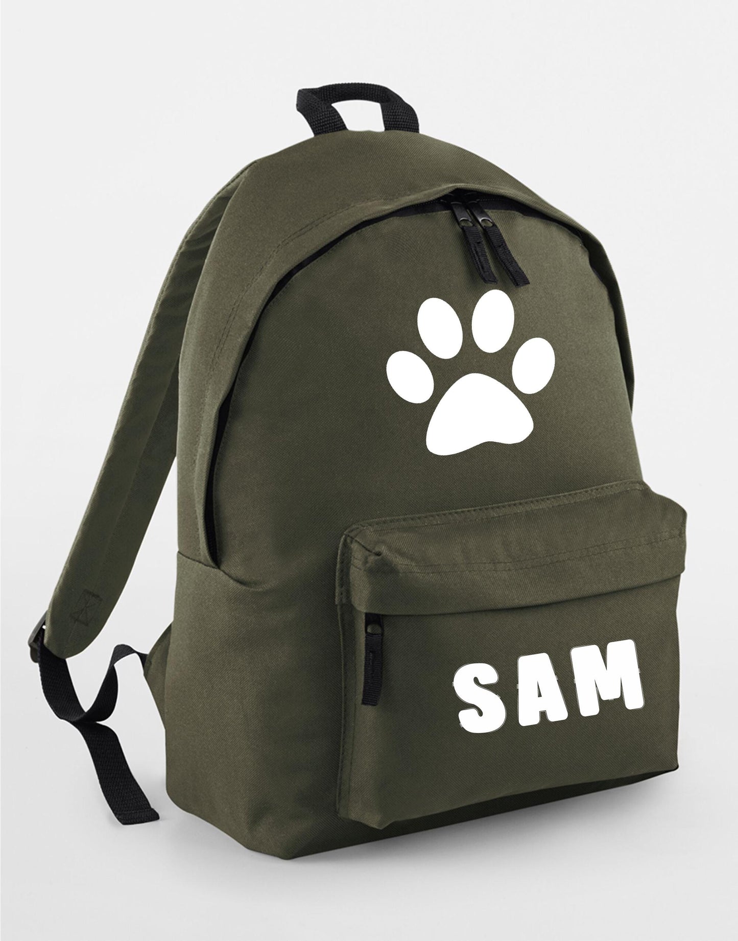 Personalised Dog Rucksack/backpack, Dog Paw design, ideal to carry all your dog bits on a walk, Paw design, dog bag