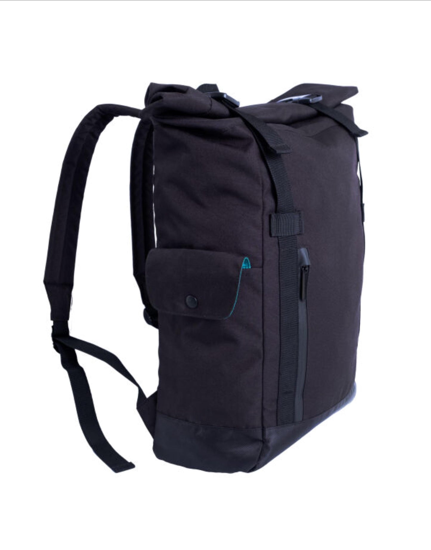 Personalised Backpack initial Recycled Backpack-Roll top-Rucksack-Laptop Backpack-ATHOS-Work-university-outdoor-uni-100% recycled polyester