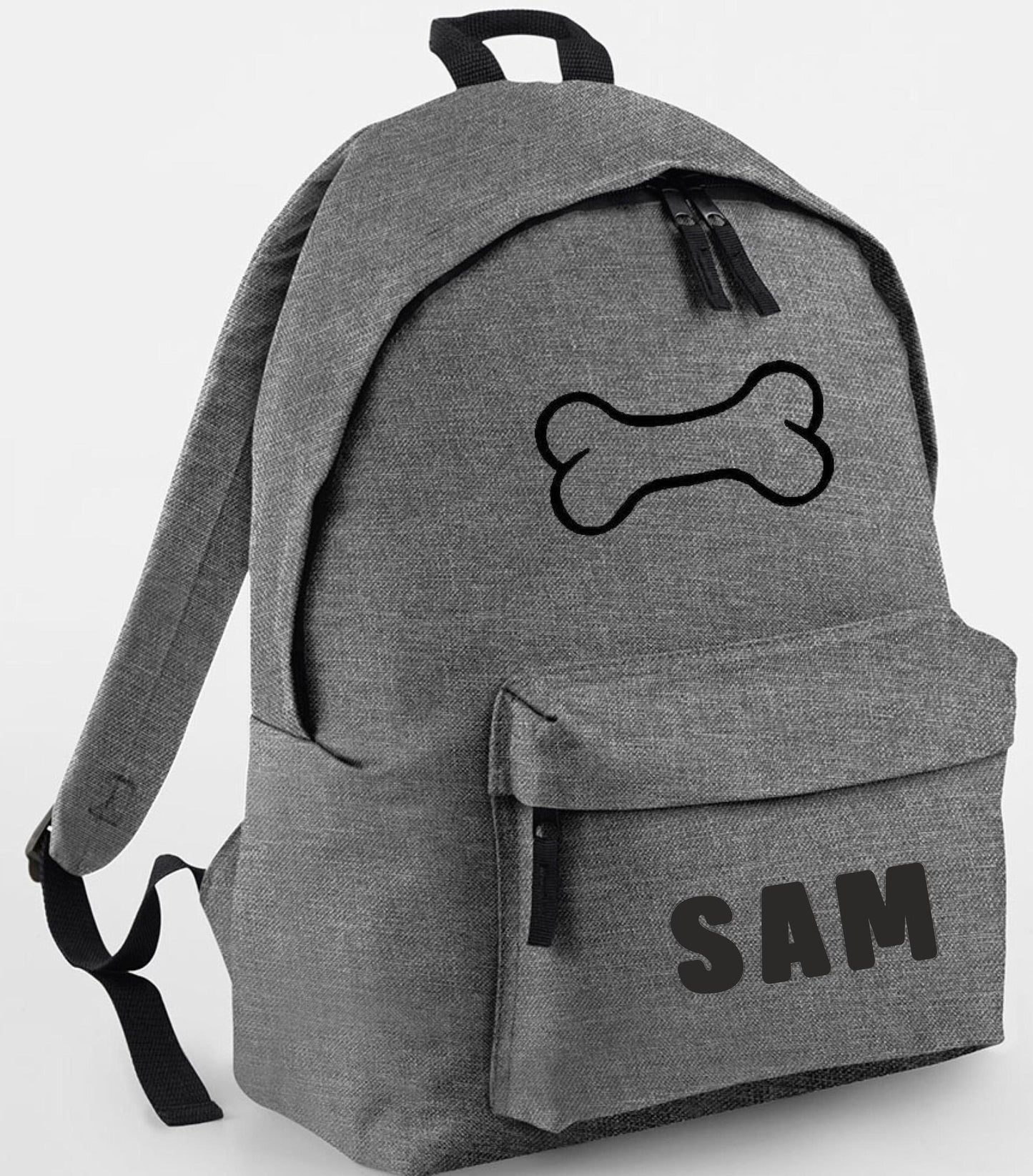Personalised Dog Rucksack/backpack, Dog Bone design, ideal to carry all your dog bits on a walk, Bone design, dog bag
