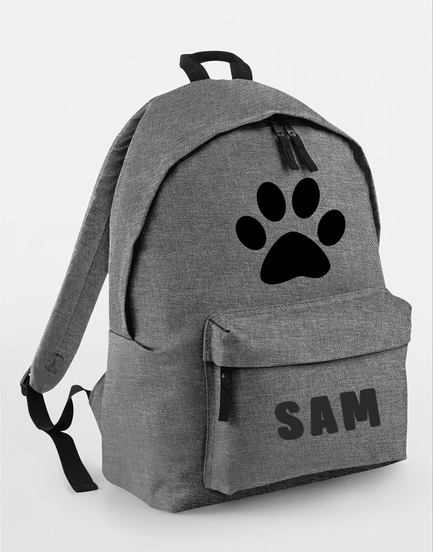 Personalised Dog Rucksack/backpack, Dog Paw design, ideal to carry all your dog bits on a walk, Paw design, dog bag