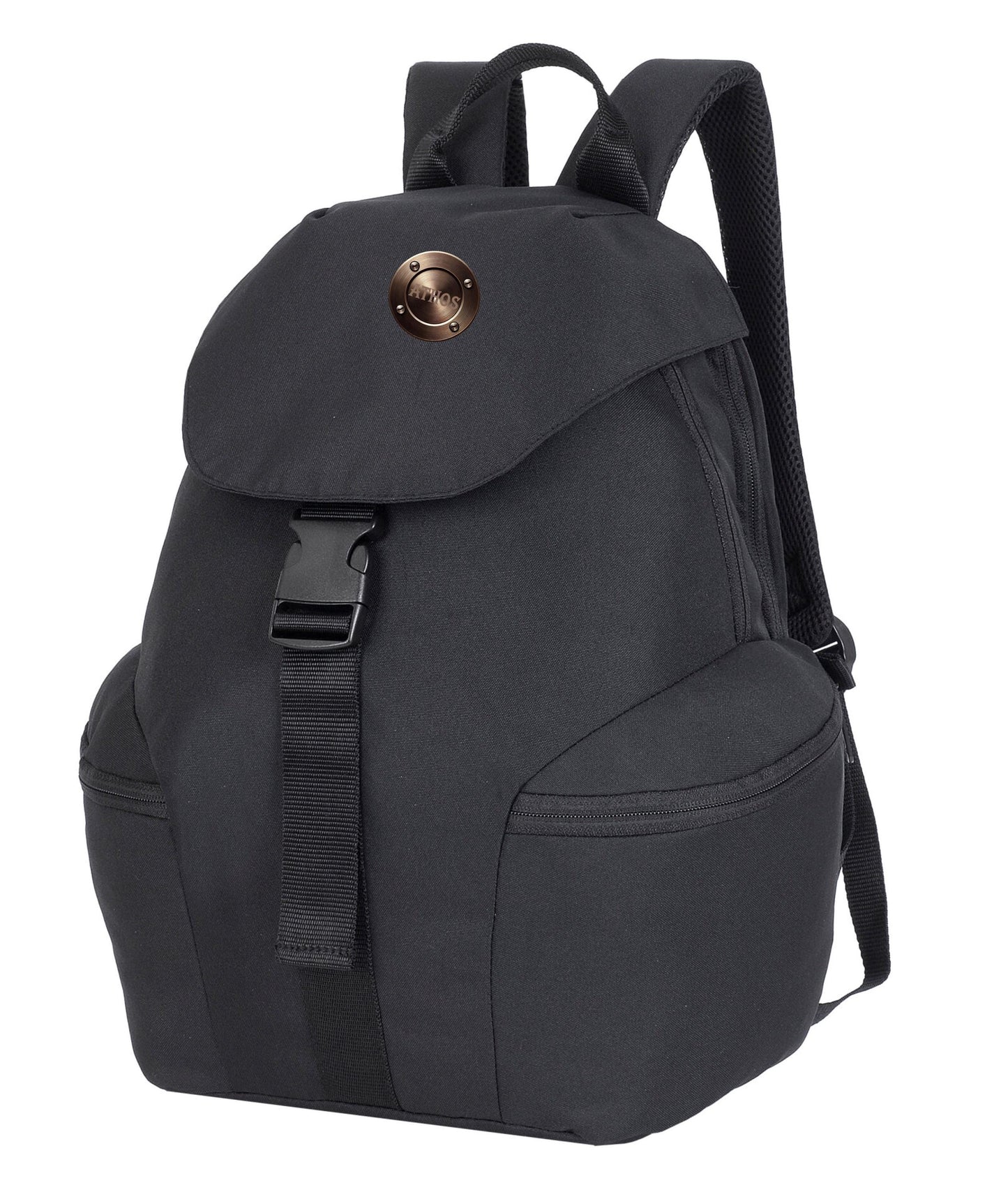Backpack Rucksack, Trendy unisex urban backpack-Rucksack-Laptop Backpack-ATHOS-Our signature Metal style logo-outdoor-Classic backpack